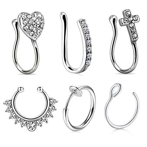 Sterling Silver nose ring flexible Spring Wire Nose ring Sterling Silver nose ring flexible Spring Wire Nose ring